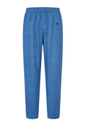 Pantalón Pijama Hombre Largo Algodón Popelín Cuadros - Azul 8918_38