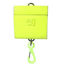 Men's Logo-Plaque Bifold Calf Leather Wallet Yellow