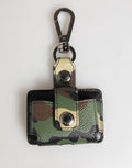 Men's Multicolor Camouflage Leather Metal Accessory Airpods Case