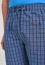 Pantalón Pijama Hombre Largo Algodón Popelín Cuadros - Azul 8944_39