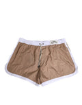 Men's Brown White Polyester Re-Edition Shorts Swimwear