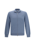 Brunello Cucinelli Pure Cashmere Cardigan — Blue