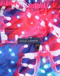 Men's Multicolor Neon Print Polyester Shorts Swimwear