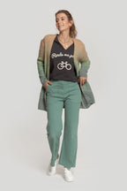CARDIGAN  BICOLOR