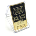 Gold Credit Suisse One Ounce Ingot Replica Prop By Prop Money Inc.