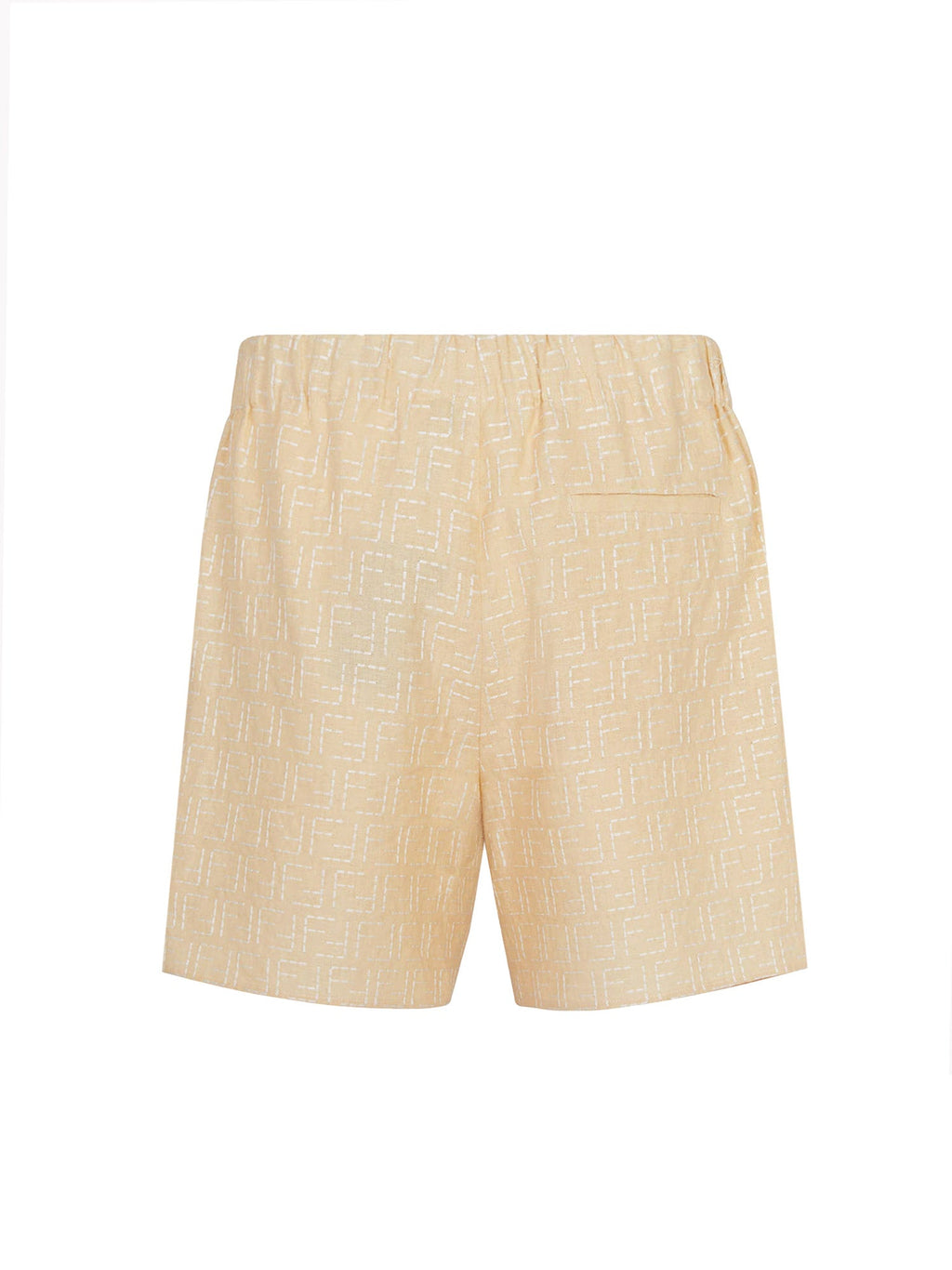 Fendi Shorts Beige Lino Cotone - 50