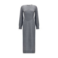 Women's Gray Cashmere Casual Dress
