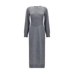 Women's Gray Cashmere Casual Dress