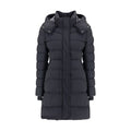 Women's Midi Down Jacket Black Clothing