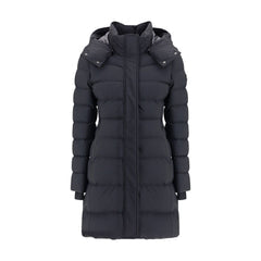 Women's Midi Down Jacket Black Clothing