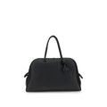 Women's Shoulder Bag Black Calf Leather Bos