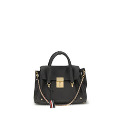 Women's Top Handle Bag Gray Calf Leather Bos