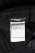 Men's Virgin Wool Trousers Black Elastane