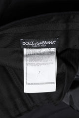 Men's Virgin Wool Trousers Black Elastane