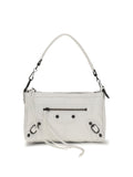 Balenciaga Le City Moto Mini Shoulder Bag — White