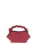Ganni Bou Top Handle Bag — Red