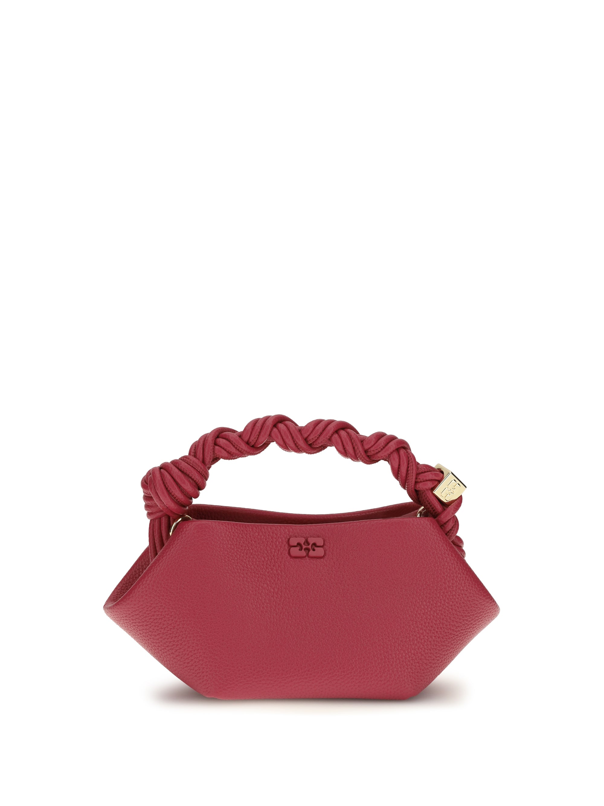 Ganni Bou Top Handle Bag — Red