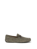 Ferragamo Suede with Gancini Loafer — Gray