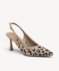 Elegant Ligne Pointed Toe Heeled Slingback - Leopard / US 9.5 | EU 41 | UK 7.5