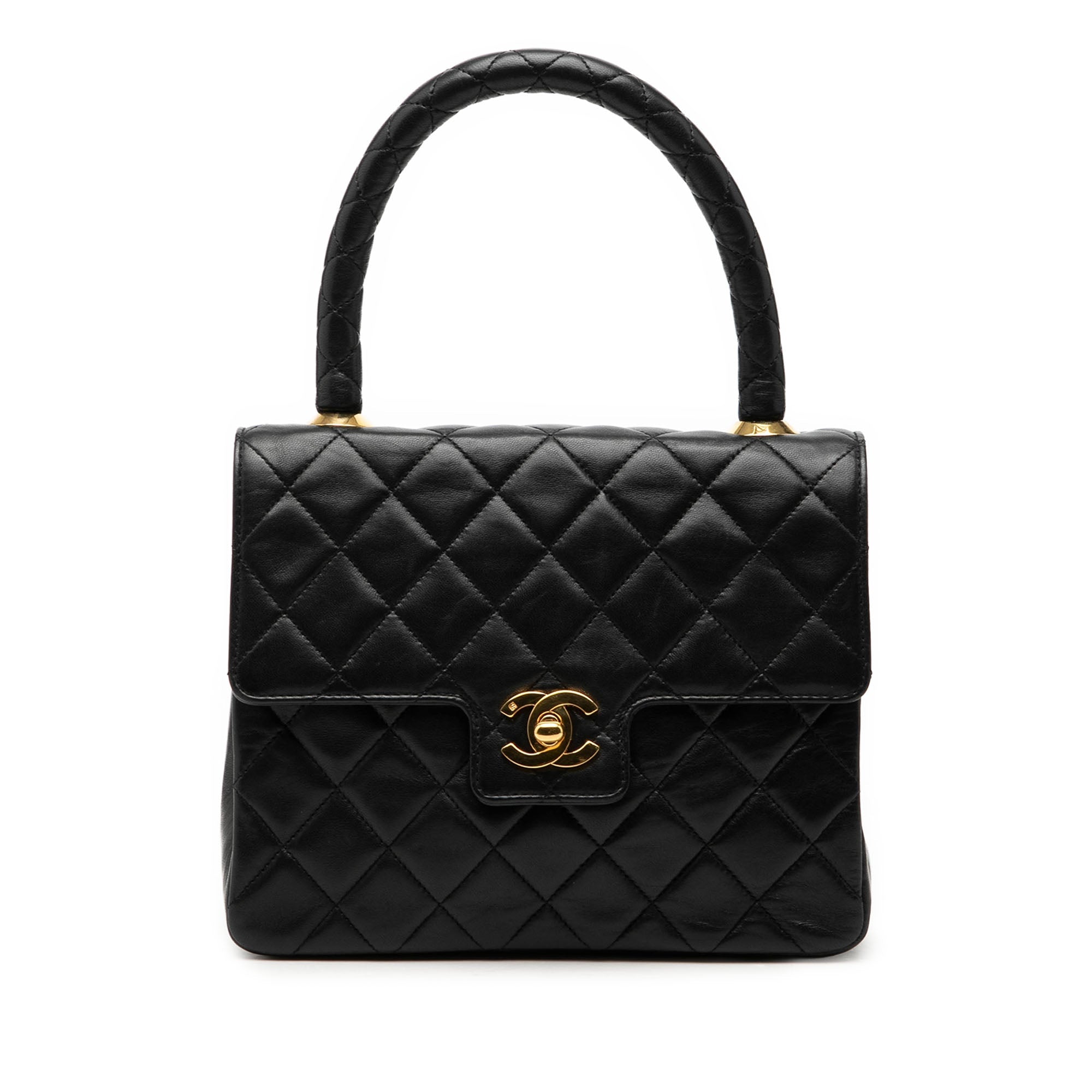 Small Lambskin Kelly Top Handle Bag