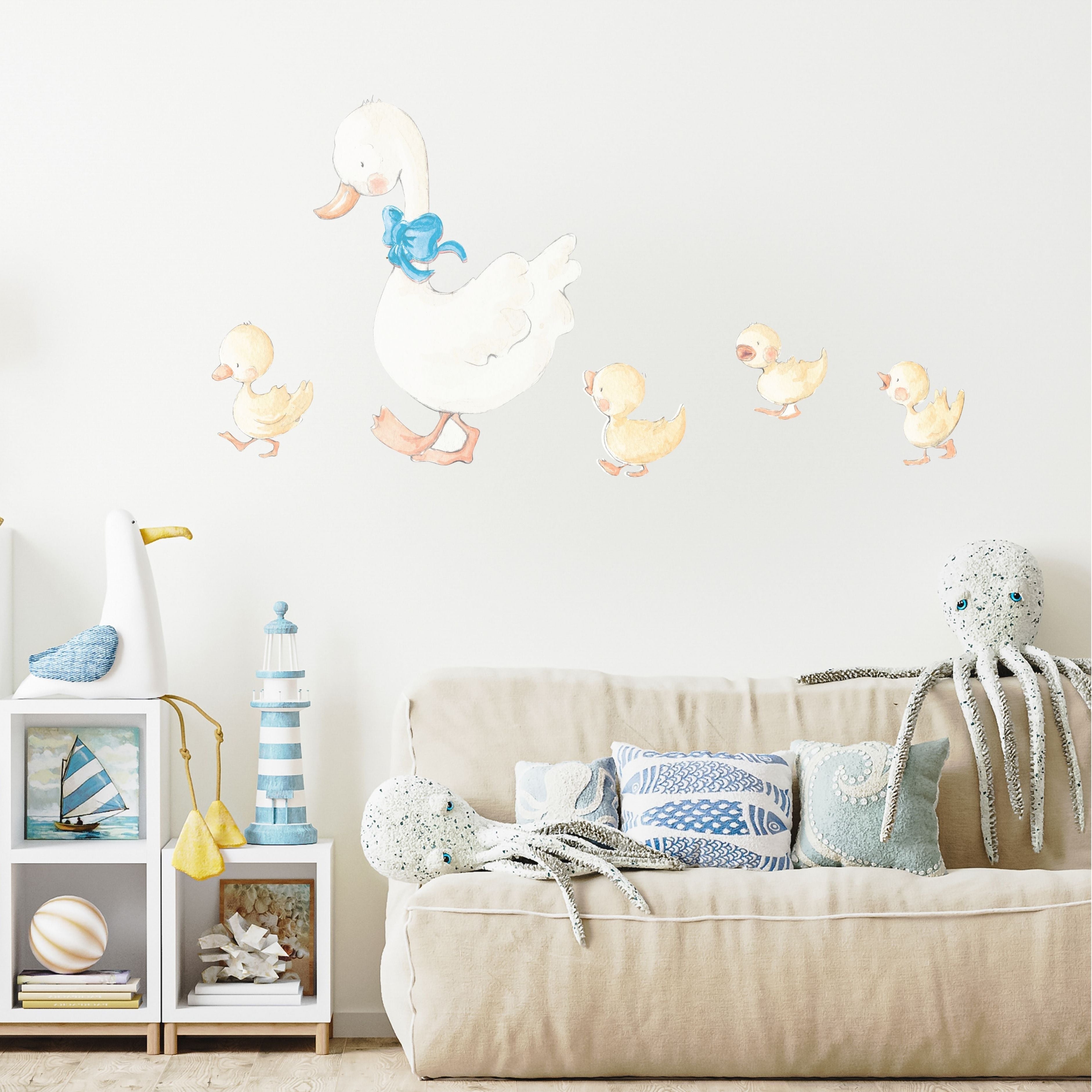 Vinilo Decorativo Infantil patitos MAMA DUCK