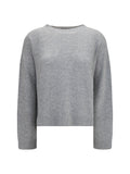Fabiana Filippi Cashmere Crewneck Sweater — Gray