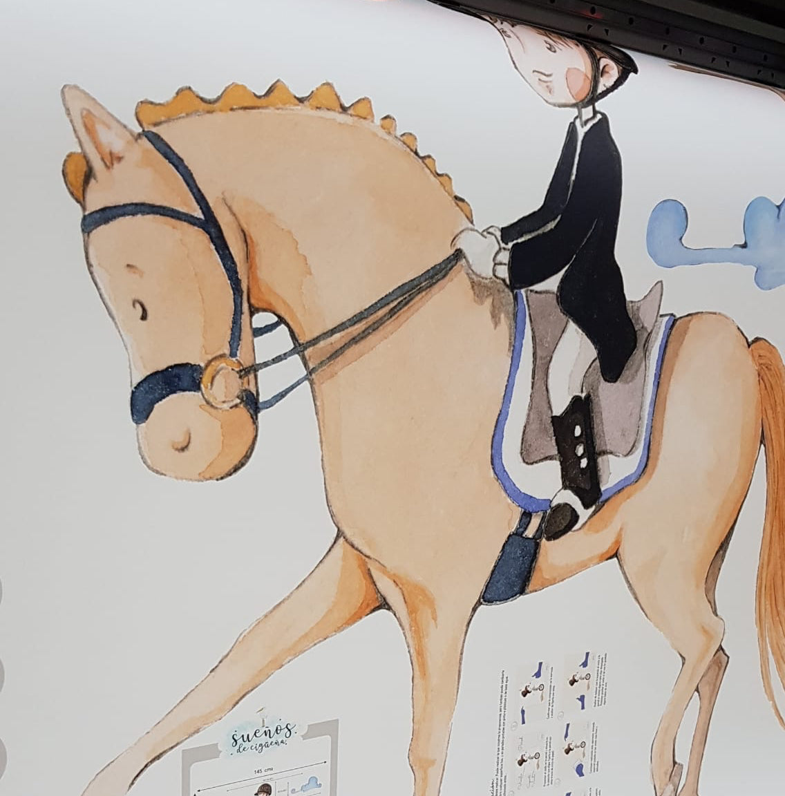 Children's Decorative Vinyl Rider - Perfect for Children's Room Decoration