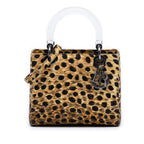 Medium Canvas Leopard Print Lady Dior