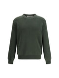 Golden Goose Ribbed-Knit Cotton Sweater — Green