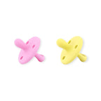 Kit 2 Chupetes Clásicos para Bebé Rosa Chicle y Amarillo | Silicona Orgánica Nenina & Co