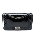 Medium Patent Boy Reverso Flap