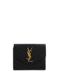 Saint Laurent Cassandre Matelassé Wallet — Black