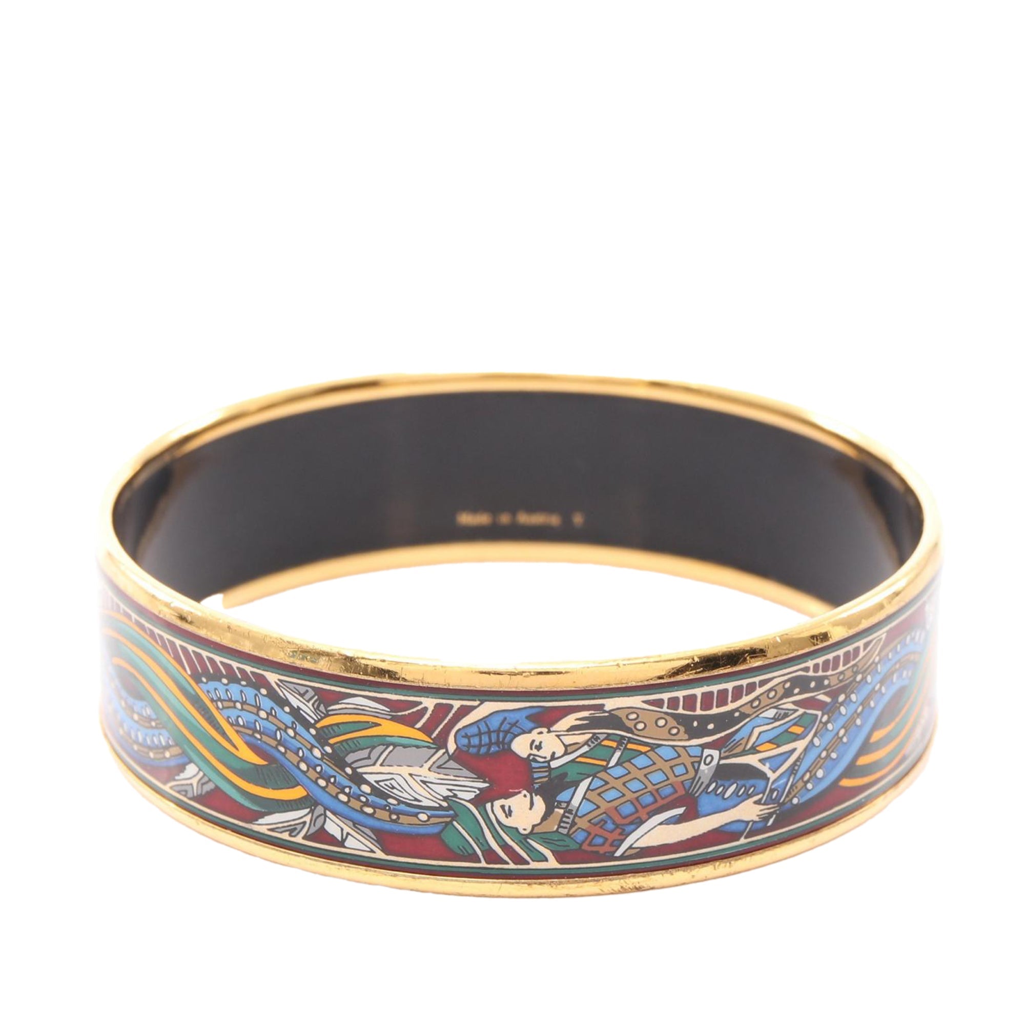 Wide Mermaids Enamel Bangle 62