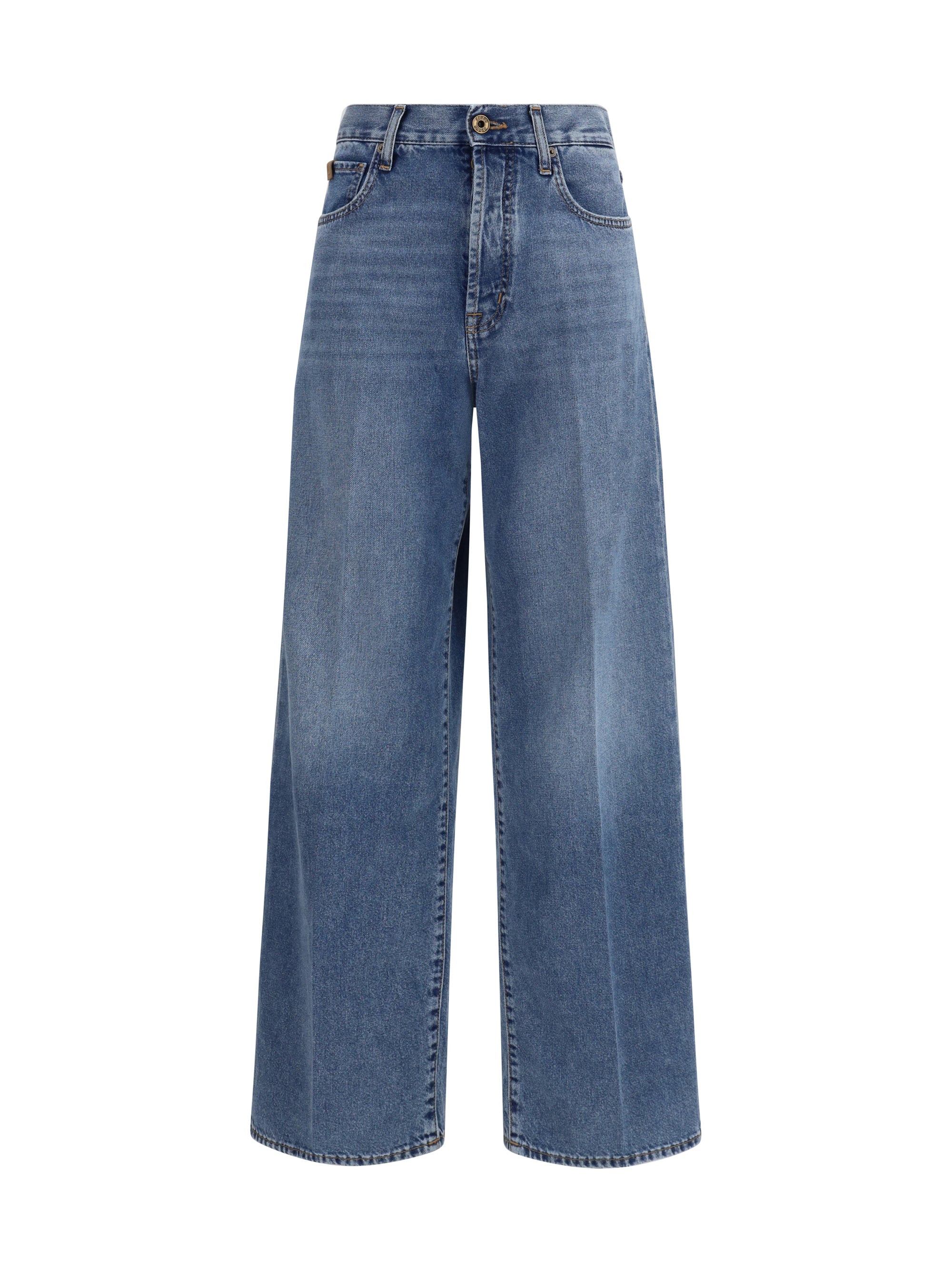 Jacob Cohen Wide-Leg Denim Jeans — Blue