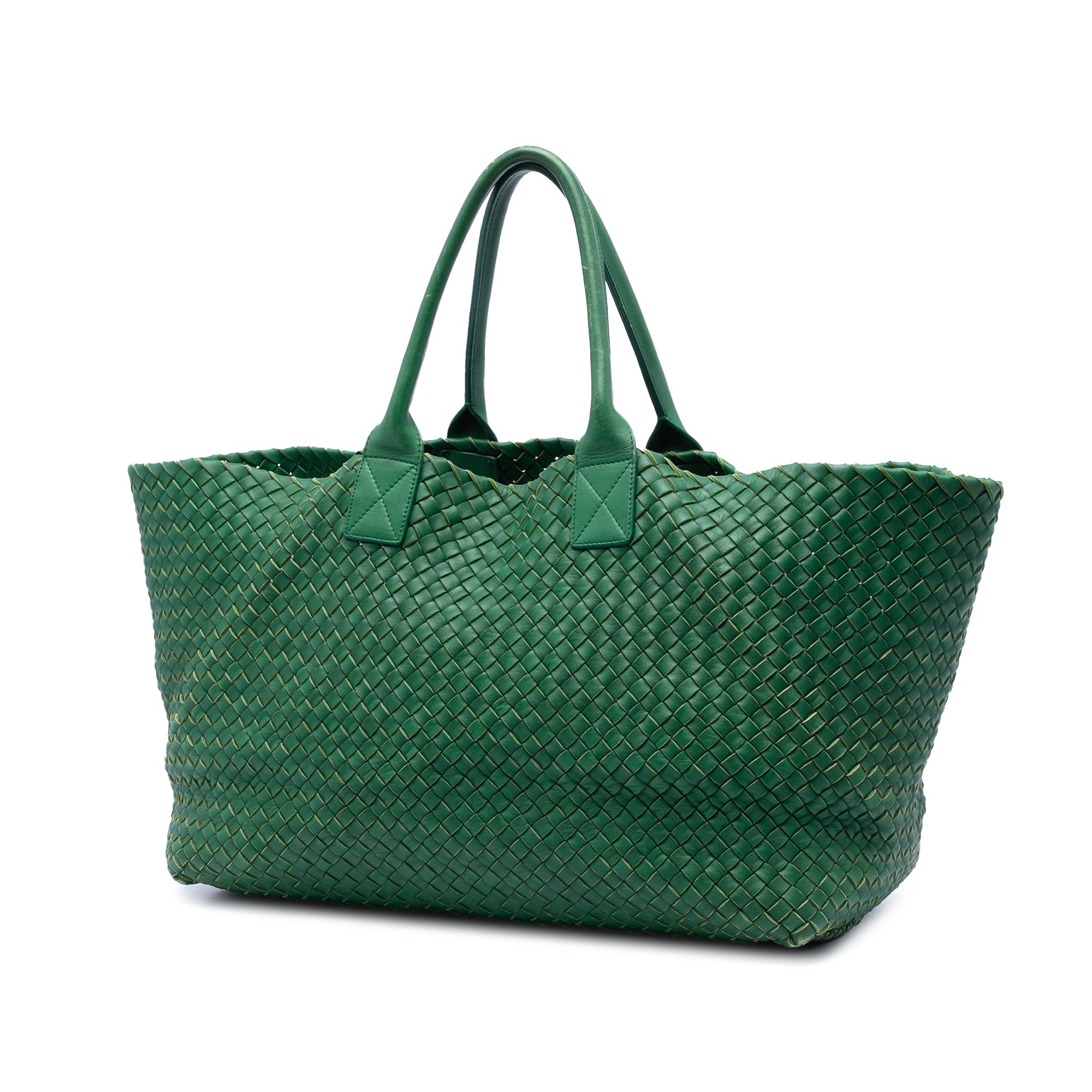 Limited Edition Large Lambskin Intreccio Cabat Tote