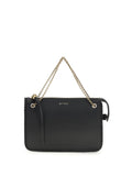 Etro Calf Leather Crossbody Clutch — Black