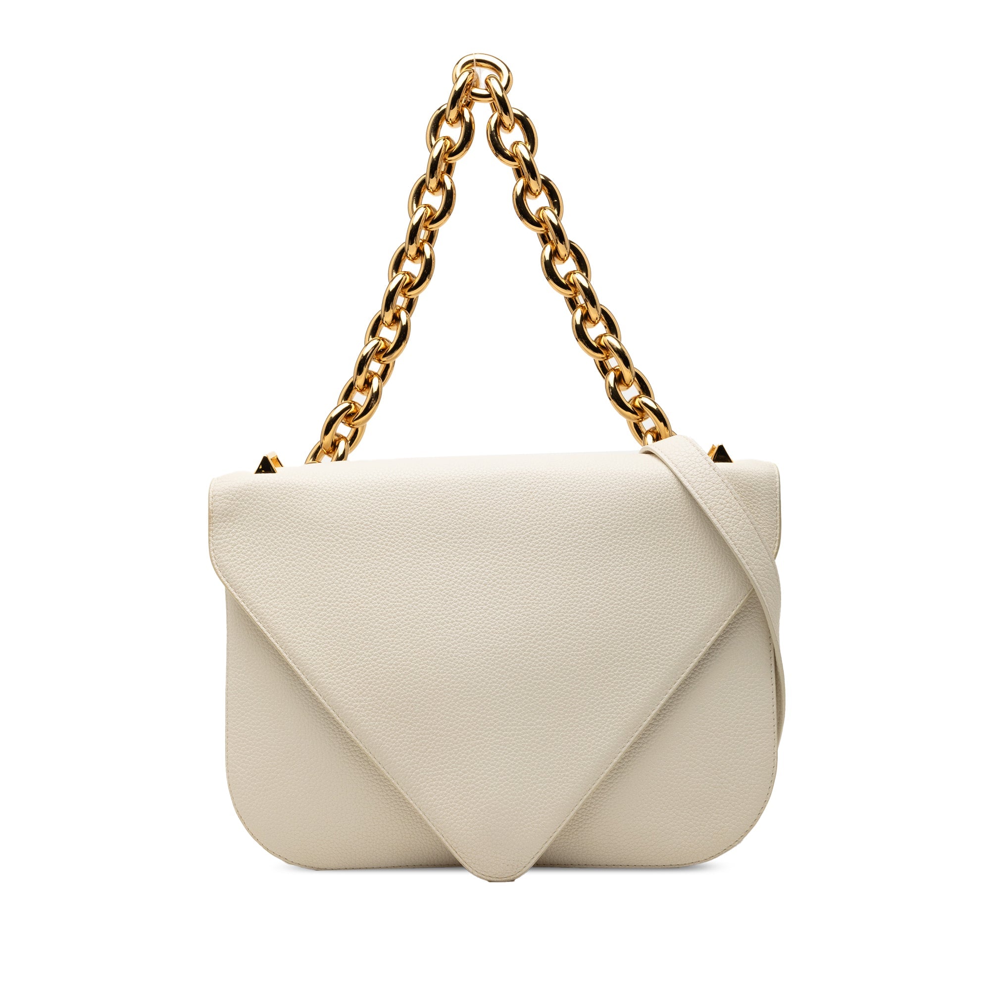 Medium Leather Mount Envelope Chain Bag