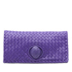 Nappa Intrecciato Turn Lock Clutch