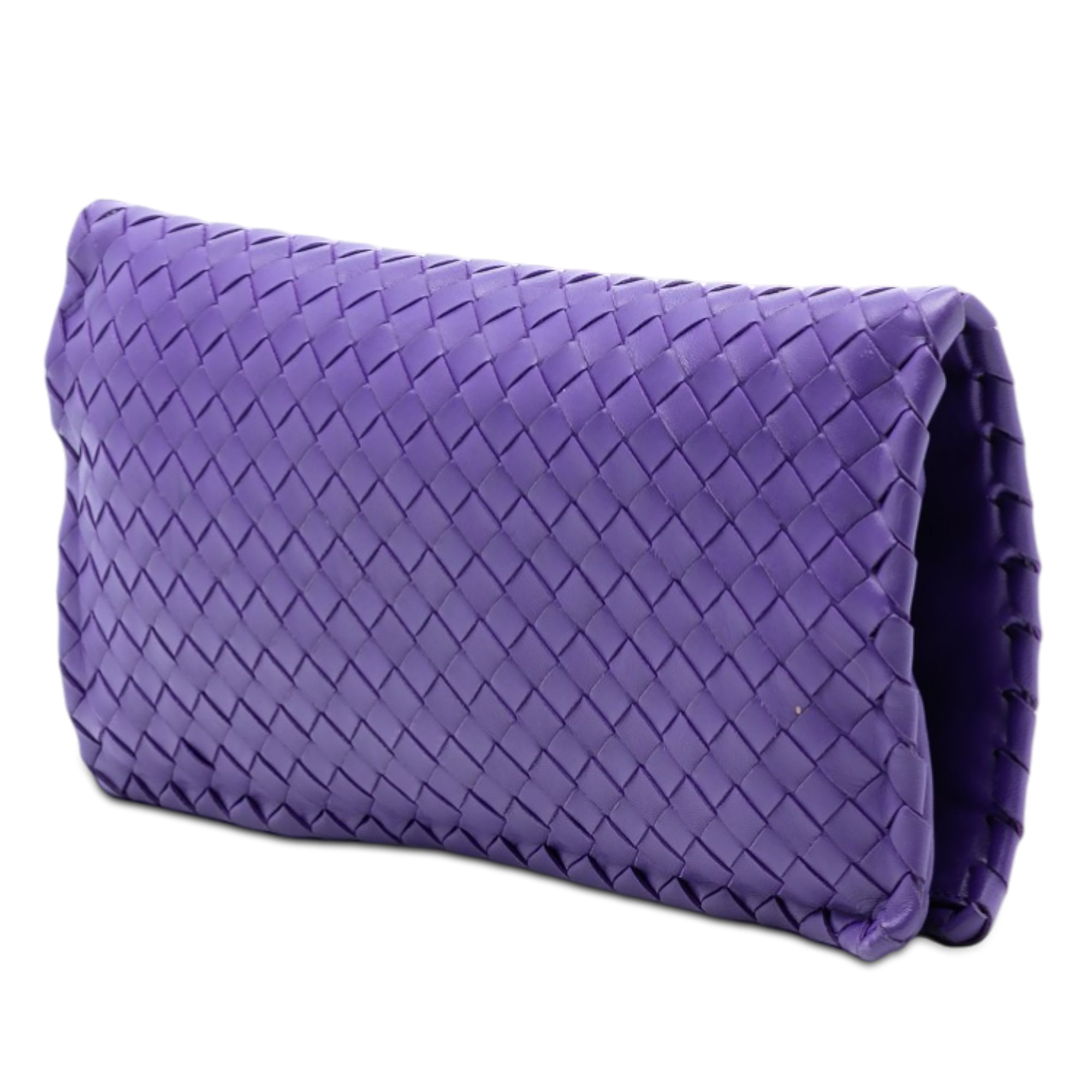 Nappa Intrecciato Turn Lock Clutch