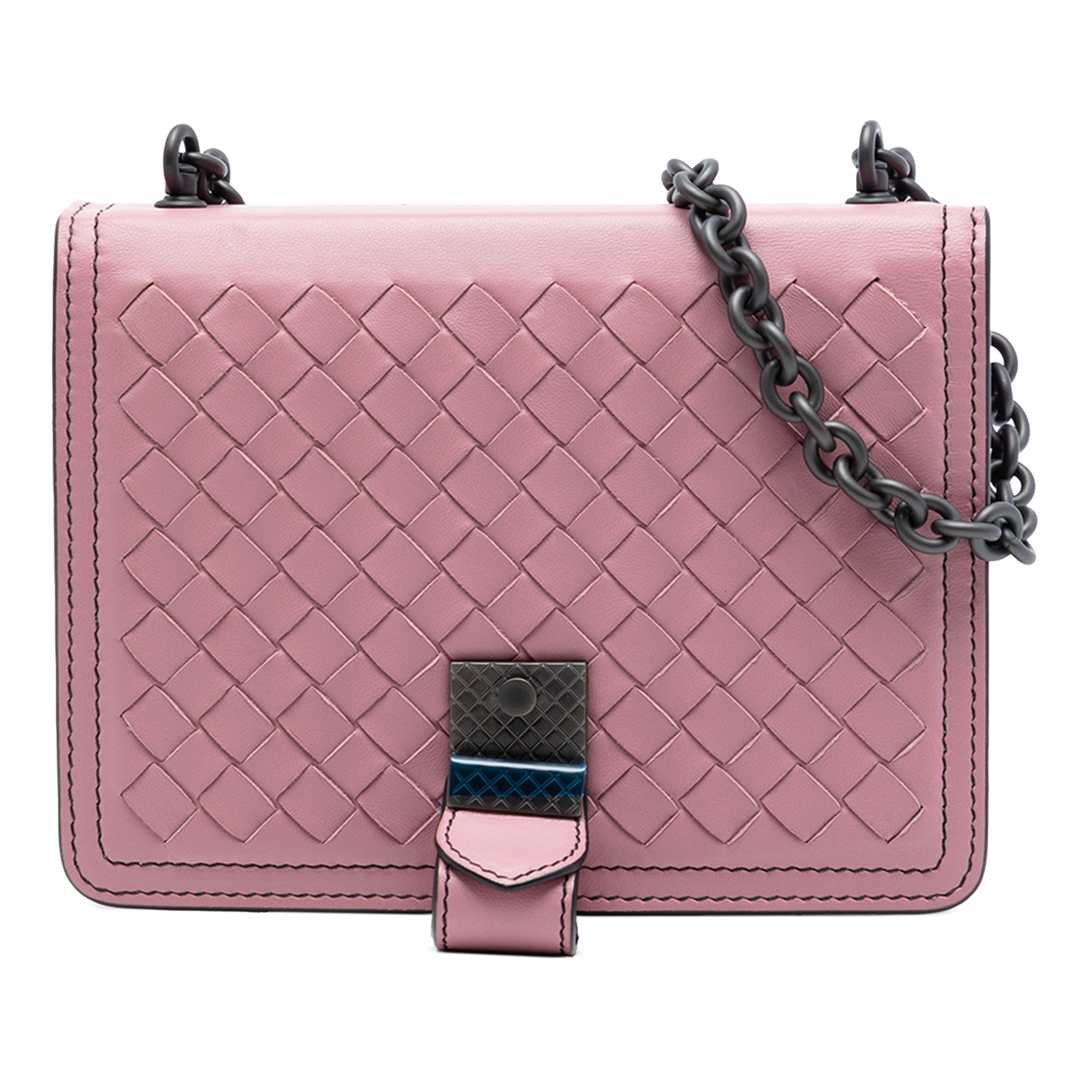 Small Nappa Intrecciato Runway Shoulder Bag