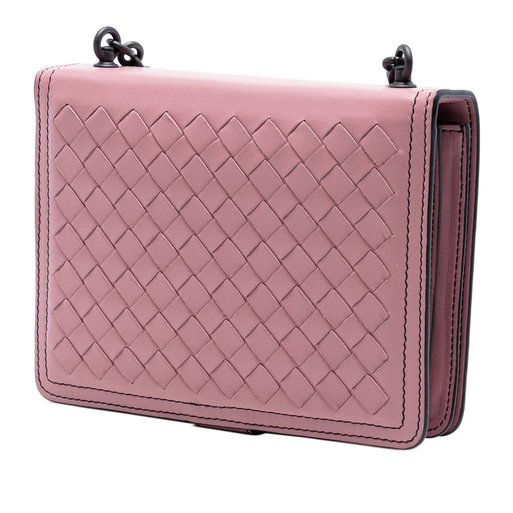 Small Nappa Intrecciato Runway Shoulder Bag