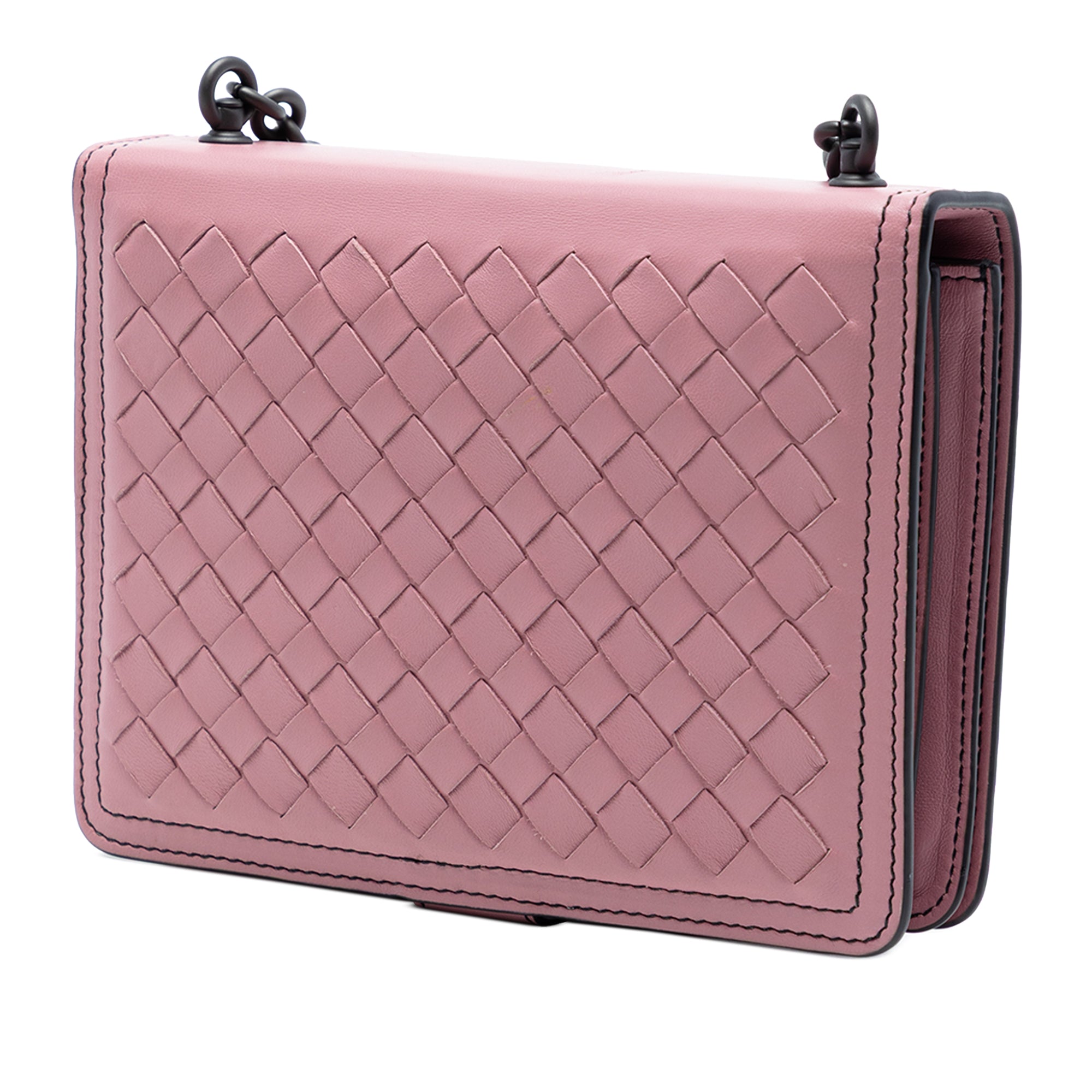 Small Nappa Intrecciato Runway Shoulder Bag