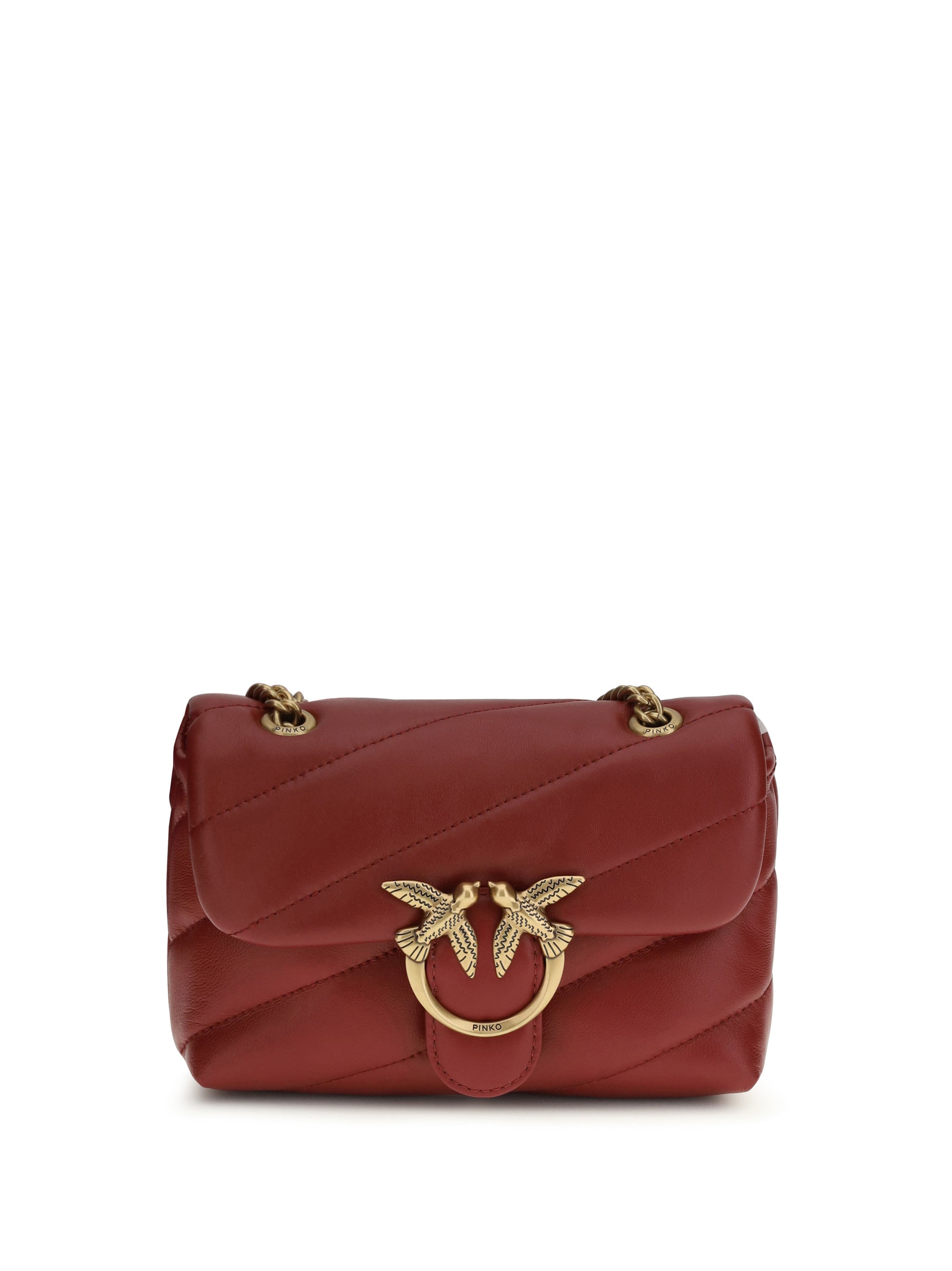 Pinko Love Baby Shoulder Bag — Red