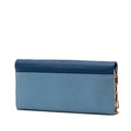Bicolor Goatskin Madras Wallet on Chain