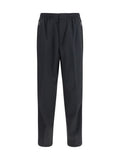 Laminar Straight-Leg Wool-Blend Trousers — Black