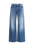 Mother Denim The Rerun Zip Sneak Jeans — Blue