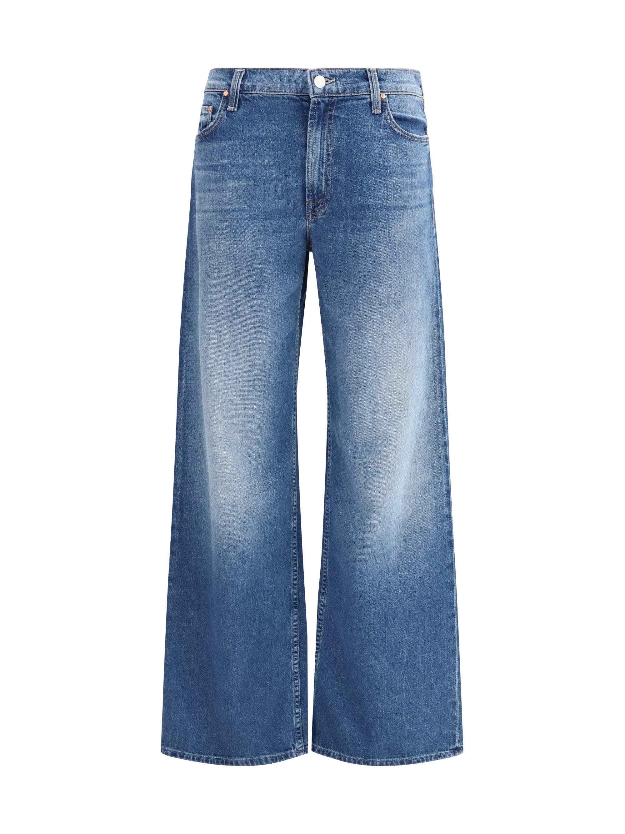 Mother Denim The Rerun Zip Sneak Jeans — Blue