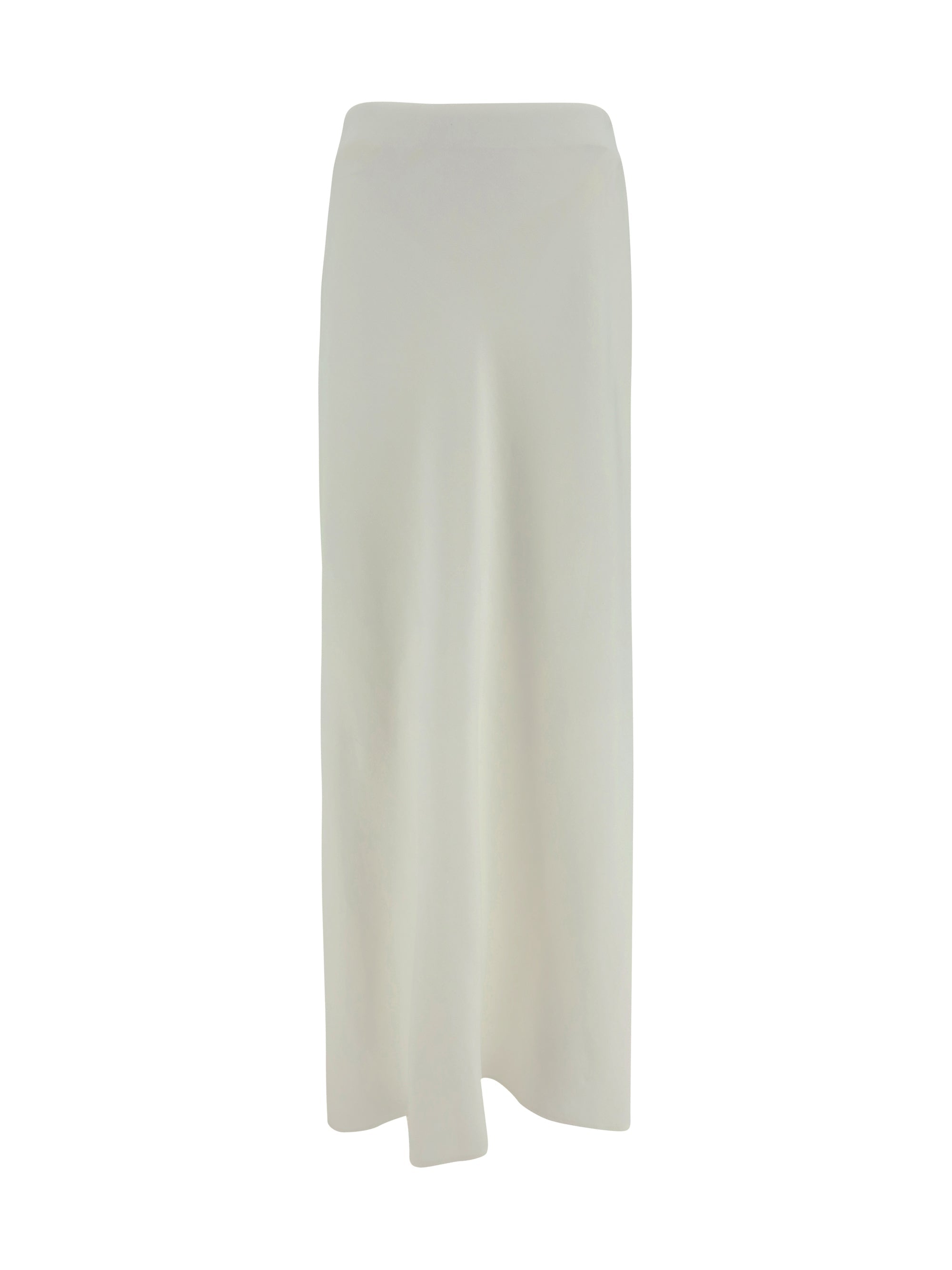 Brunello Cucinelli Viscose-Linen Maxi Skirt — Beige