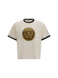 Versace Medusa Coin Graphic T-Shirt — White