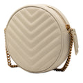 Grain De Poudre Chevron Round Vinyle Camera Bag